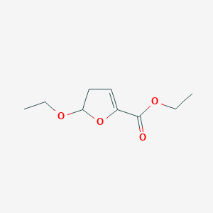 molecular formula C9H14O4 B14205794 Ethyl 5-ethoxy-4,5-dihydrofuran-2-carboxylate CAS No. 828246-80-6