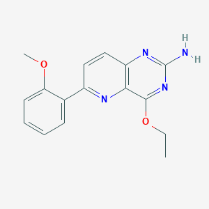 molecular formula C16H16N4O2 B14205840 4-Ethoxy-6-(2-methoxyphenyl)pyrido[3,2-d]pyrimidin-2-amine CAS No. 917759-53-6