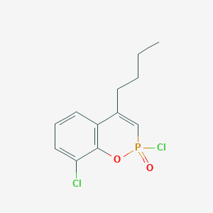 4-Butyl-2,8-dichloro-2H-1,2lambda~5~-benzoxaphosphinin-2-one