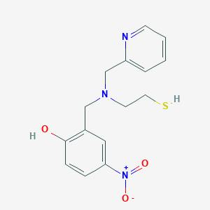 4-Nitro-2-({[(pyridin-2-yl)methyl](2-sulfanylethyl)amino}methyl)phenol