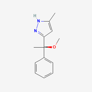 3-[(1R)-1-methoxy-1-phenylethyl]-5-methyl-1H-pyrazole