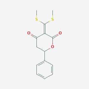 3-[Bis(methylsulfanyl)methylidene]-6-phenyloxane-2,4-dione