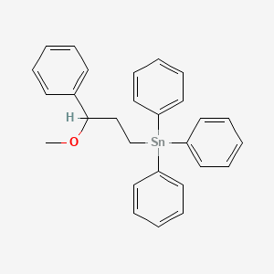 (3-Methoxy-3-phenylpropyl)(triphenyl)stannane