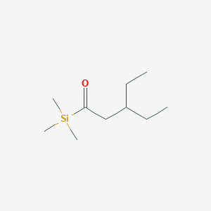 Silane, (3-ethyl-1-oxopentyl)trimethyl-