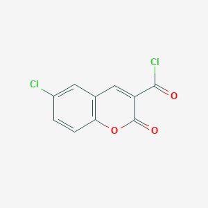 molecular formula C10H4Cl2O3 B1420599 6-Chloro-2-oxo-2H-chromene-3-carbonyl chloride CAS No. 72973-49-0