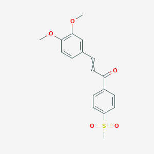 3-(3,4-Dimethoxyphenyl)-1-[4-(methanesulfonyl)phenyl]prop-2-en-1-one