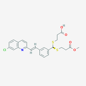 B142061 (S,E)-3-((3-(2-(7-chloroquinolin-2-yl)vinyl)phenyl)(3-methoxy-3-oxopropylthio)methylthio)propanoic acid CAS No. 120385-98-0
