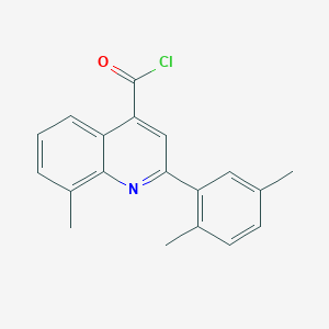 B1420615 2-(2,5-Dimethylphenyl)-8-methylquinoline-4-carbonyl chloride CAS No. 1160254-19-2