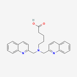 5-{Bis[(quinolin-2-yl)methyl]amino}pentanoic acid