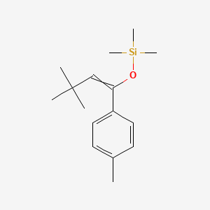 {[3,3-Dimethyl-1-(4-methylphenyl)but-1-en-1-yl]oxy}(trimethyl)silane