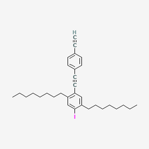 1-[(4-Ethynylphenyl)ethynyl]-4-iodo-2,5-dioctylbenzene