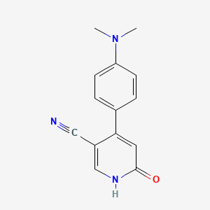 4-[4-(dimethylamino)phenyl]-6-oxo-1H-pyridine-3-carbonitrile