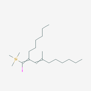 (2-Hexyl-1-iodo-4-methyldeca-1,3-dien-1-yl)(trimethyl)silane