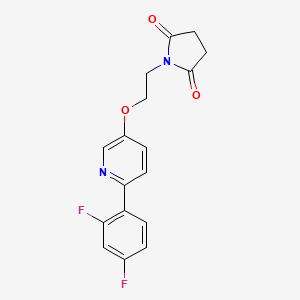 1-(2-{[6-(2,4-Difluorophenyl)pyridin-3-yl]oxy}ethyl)pyrrolidine-2,5-dione