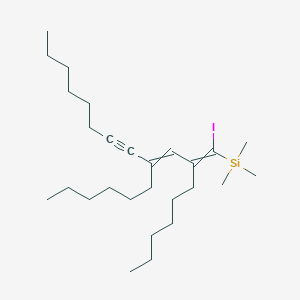 (2,4-Dihexyl-1-iodododeca-1,3-dien-5-yn-1-yl)(trimethyl)silane