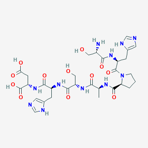 L-Seryl-L-histidyl-L-prolyl-L-alanyl-L-seryl-L-histidyl-L-aspartic acid