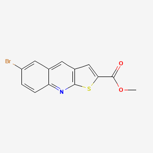 molecular formula C13H8BrNO2S B14206317 Methyl 6-bromothieno[2,3-B]quinoline-2-carboxylate CAS No. 918145-24-1