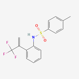 molecular formula C16H14F3NO2S B14206325 4-Methyl-N-[2-(3,3,3-trifluoroprop-1-en-2-yl)phenyl]benzene-1-sulfonamide CAS No. 803683-88-7