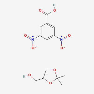 (2,2-Dimethyl-1,3-dioxolan-4-yl)methanol;3,5-dinitrobenzoic acid