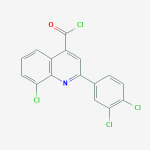 B1420656 8-Chloro-2-(3,4-dichlorophenyl)quinoline-4-carbonyl chloride CAS No. 1160256-59-6