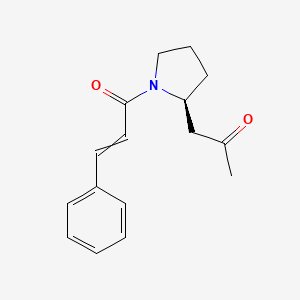 1-[(2S)-2-(2-Oxopropyl)pyrrolidin-1-yl]-3-phenylprop-2-en-1-one