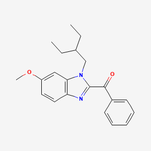 Methanone, [1-(2-ethylbutyl)-6-methoxy-1H-benzimidazol-2-yl]phenyl-