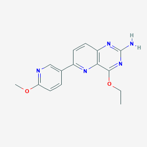 4-Ethoxy-6-(6-methoxypyridin-3-yl)pyrido[3,2-d]pyrimidin-2-amine