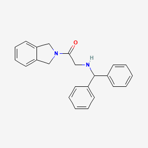 1-(1,3-Dihydro-2H-isoindol-2-yl)-2-[(diphenylmethyl)amino]ethan-1-one