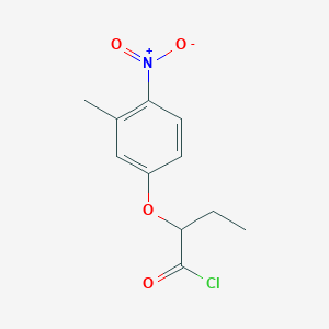 B1420667 2-(3-Methyl-4-nitrophenoxy)butanoyl chloride CAS No. 1160257-48-6