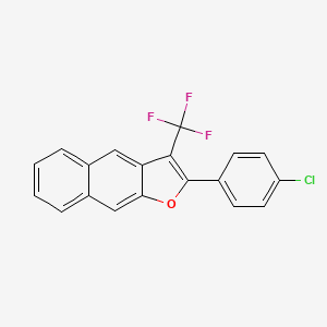 2-(4-Chlorophenyl)-3-(trifluoromethyl)naphtho[2,3-B]furan