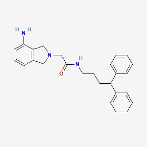 2-(4-Amino-1,3-dihydro-2H-isoindol-2-yl)-N-(4,4-diphenylbutyl)acetamide