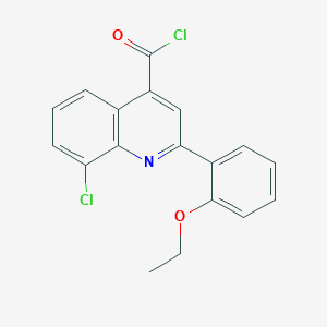 molecular formula C18H13Cl2NO2 B1420674 8-Chloro-2-(2-ethoxyphenyl)quinoline-4-carbonyl chloride CAS No. 1160263-75-1
