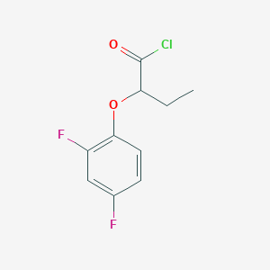 molecular formula C10H9ClF2O2 B1420680 2-(2,4-Difluorophenoxy)butanoyl chloride CAS No. 1160257-44-2