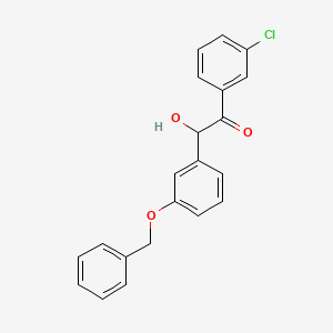 2-[3-(Benzyloxy)phenyl]-1-(3-chlorophenyl)-2-hydroxyethan-1-one