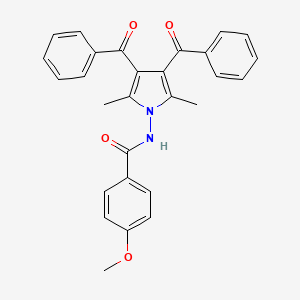 N-(3,4-Dibenzoyl-2,5-dimethyl-1H-pyrrol-1-yl)-4-methoxybenzamide