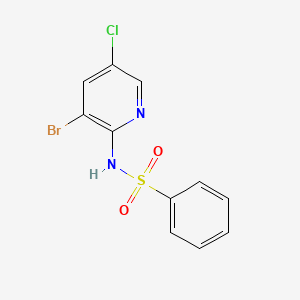 N-(3-Bromo-5-chloropyridin-2-yl)benzenesulfonamide