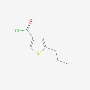 B1420695 5-Propylthiophene-3-carbonyl chloride CAS No. 1160248-84-9