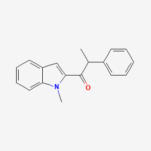 1-Propanone, 1-(1-methyl-1H-indol-2-yl)-2-phenyl-