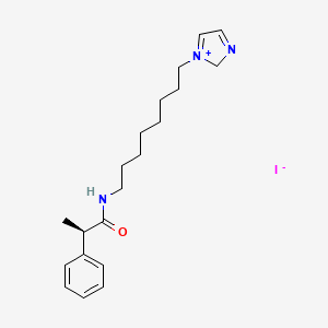 1-(8-{[(2R)-2-Phenylpropanoyl]amino}octyl)-2H-imidazol-1-ium iodide