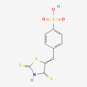 4-{[2,4-Bis(sulfanylidene)-1,3-thiazolidin-5-ylidene]methyl}benzene-1-sulfonic acid