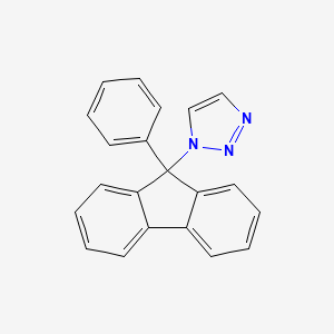 molecular formula C21H15N3 B14206976 1H-1,2,3-Triazole, 1-(9-phenyl-9H-fluoren-9-yl)- CAS No. 828265-50-5