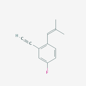 2-Ethynyl-4-fluoro-1-(2-methylprop-1-en-1-yl)benzene