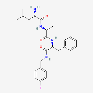 L-Leucyl-L-alanyl-N-[(4-iodophenyl)methyl]-L-phenylalaninamide