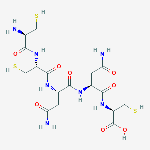 molecular formula C17H29N7O8S3 B14207030 L-Cysteinyl-L-cysteinyl-L-asparaginyl-L-asparaginyl-L-cysteine CAS No. 918412-69-8