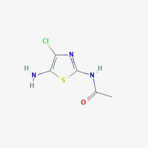 molecular formula C5H6ClN3OS B14207032 N-(5-Amino-4-chloro-1,3-thiazol-2-yl)acetamide CAS No. 828920-67-8