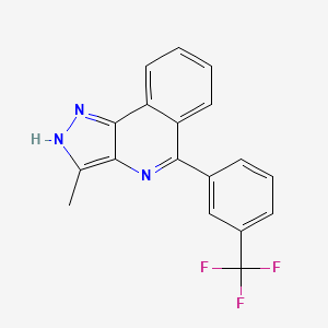 1H-Pyrazolo[4,3-c]isoquinoline, 3-methyl-5-[3-(trifluoromethyl)phenyl]-