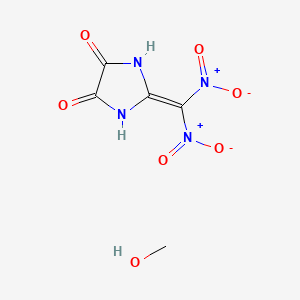 2-(Dinitromethylidene)imidazolidine-4,5-dione;methanol