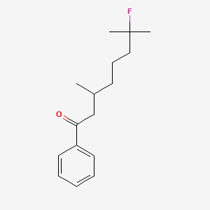 7-Fluoro-3,7-dimethyl-1-phenyloctan-1-one