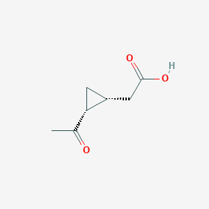 [(1R,2R)-2-Acetylcyclopropyl]acetic acid