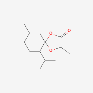 3,9-Dimethyl-6-(1-methylethyl)-1,4-dioxaspiro(4.5)decan-2-one